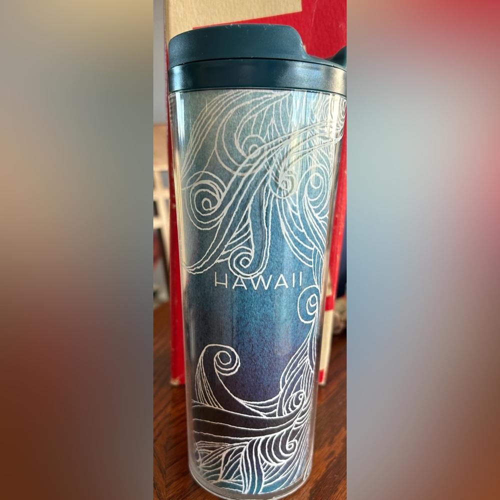 2012 Starbucks Hawaii Ocean Wave Travel Tumbler
